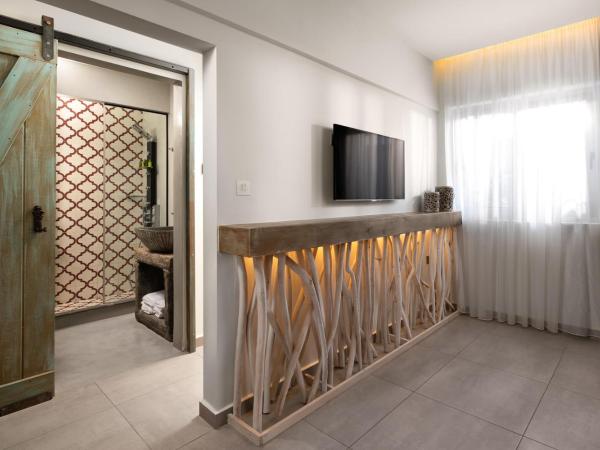 Elakati Luxury Boutique Hotel - Adults Only : photo 9 de la chambre suite lit queen-size avec bain à remous extérieur privé - iviskos