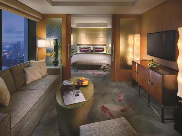 Jing An Shangri-La, Shanghai : photo 1 de la chambre hébergement lit king-size club exécutif horizon