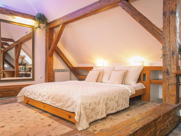 Wellness Pension Ametyst : photo 3 de la chambre appartement mansardé premium avec terrasse - vue sur château