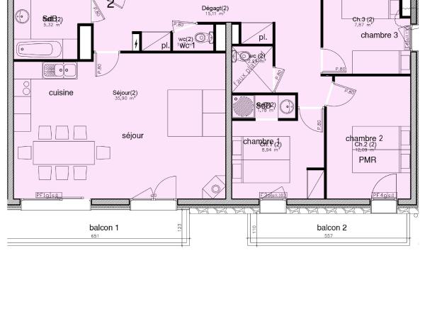 Le Sabot de Vénus : photo 8 de la chambre appartement 3 chambres