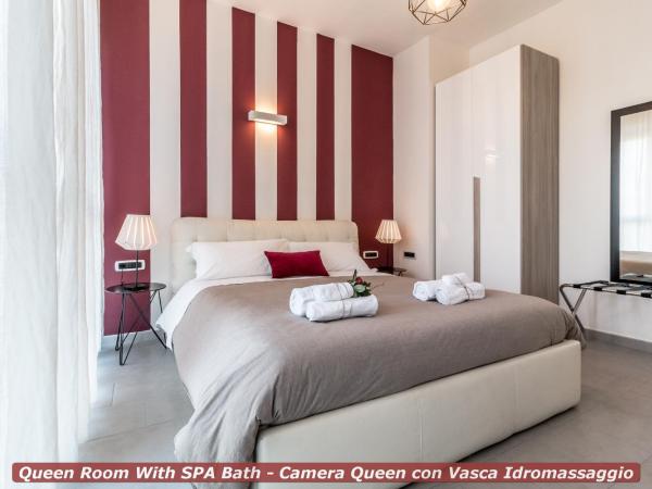 4 Star Bologna Train Station - Self Check-In : photo 6 de la chambre chambre lit queen-size avec baignoire spa