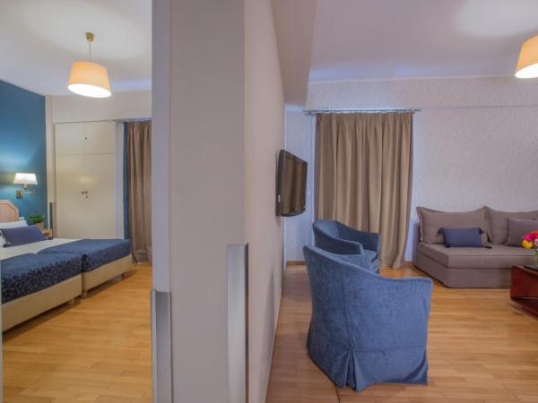 Delice Hotel - Family Apartments : photo 3 de la chambre appartement 1 chambre avec balcon (3 adultes)