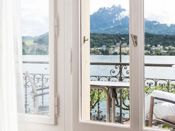 Hotel Seeburg : photo 3 de la chambre chambre lits jumeaux supérieure avec balcon - vue sur lac