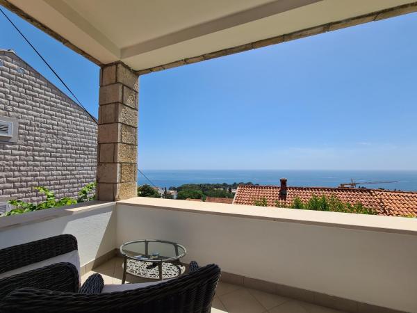 Bed and Breakfast Villa Klaic : photo 5 de la chambre chambre double deluxe avec balcon - vue sur mer