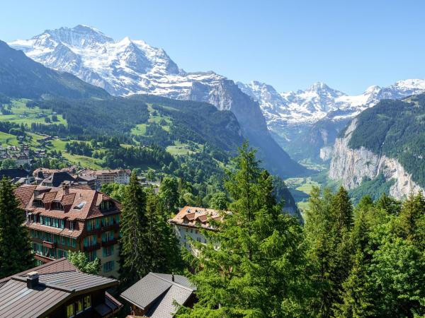 Hotel Alpenruhe - Vintage Design Hotel : photo 10 de la chambre chambre simple avec balcon et vue sur la montagne