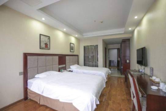 GreenTree Inn SiChuan Chengdu Airport Road Zhujiang Road Express Hotel : photo 4 de la chambre chambre lits jumeaux standard - citoyens chinois continentaux