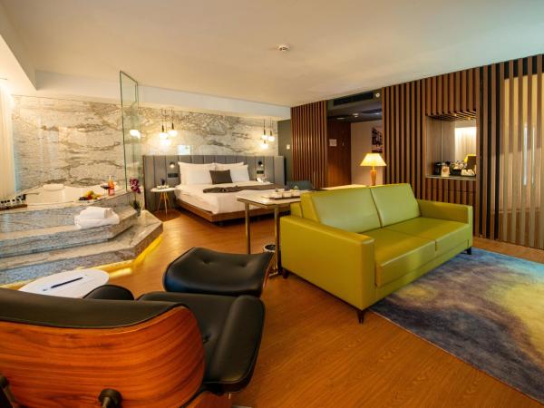 The Craton Hotel Sisli : photo 3 de la chambre chambre lit king-size avec baignoire spa