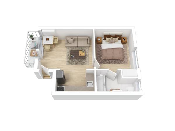 Davis Avenue Apartments : photo 9 de la chambre appartement 1 chambre