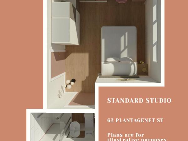Aaron Wise - 62 Plantagenet Studios : photo 4 de la chambre studio standard