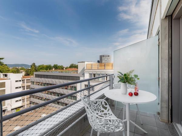 VISIONAPARTMENTS Basel Nauenstrasse - contactless check-in : photo 6 de la chambre studio