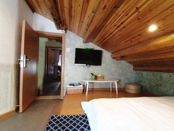 Hangzhou Citynest Music B&B 杭州栖息地音乐桌游民宿 : photo 3 de la chambre chambre double avec lit d'appoint