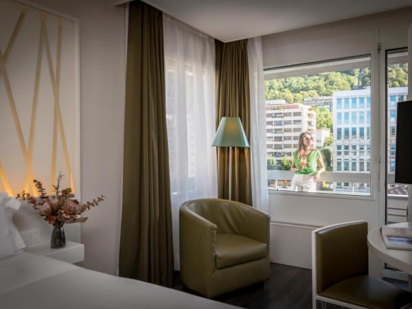 Hotel Admiral Lugano : photo 4 de la chambre chambre double avec balcon