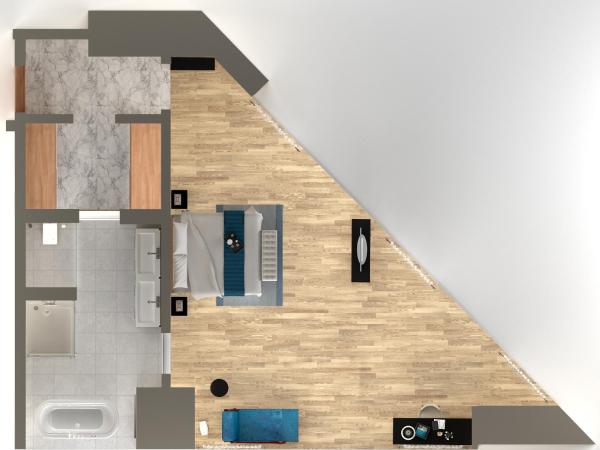 Wyndham Grand Istanbul Levent Hotel & Conference Center : photo 4 de la chambre suite d’angle lit king-size - vue partielle sur mer