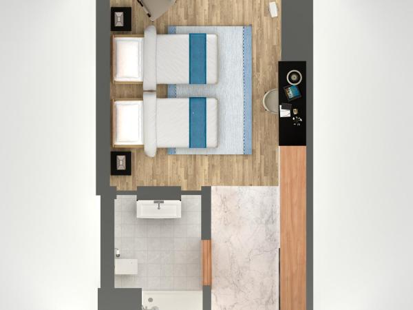 Wyndham Grand Istanbul Levent Hotel & Conference Center : photo 4 de la chambre chambre lits jumeaux deluxe - vue sur ville