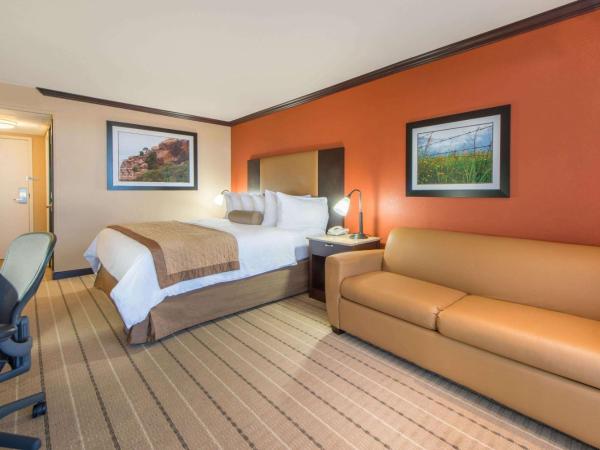 Wyndham Garden Oklahoma City Hotel & Confereance Ctr Near Airport, Fairgrounds Paycom & I40 : photo 2 de la chambre chambre avec 1 lit king-size et canapé-lit - non-fumeurs