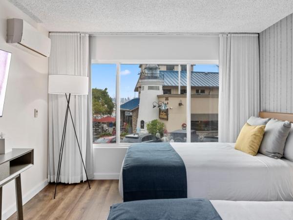 Sea Harbor Hotel - San Diego : photo 1 de la chambre chambre deluxe avec 2 lits queen-size