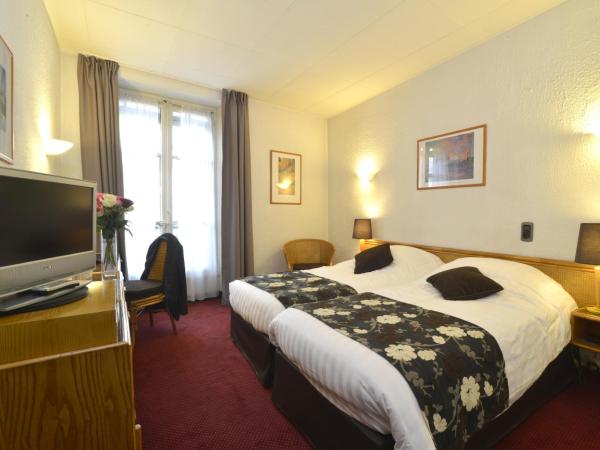 Hôtel d'Angleterre Grenoble Hyper-Centre : photo 3 de la chambre chambre lits jumeaux