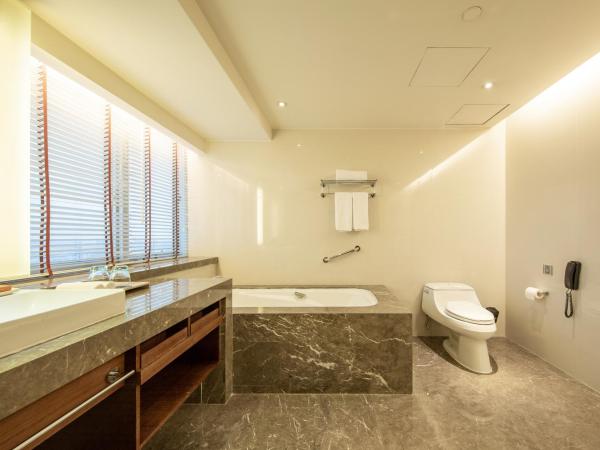 Crowne Plaza Guangzhou City Centre, an IHG Hotel - Free shuttle between hotel and Exhibition Center during Canton Fair & Exhibitor registration Counter : photo 1 de la chambre chambre king premium avec vue sur ville