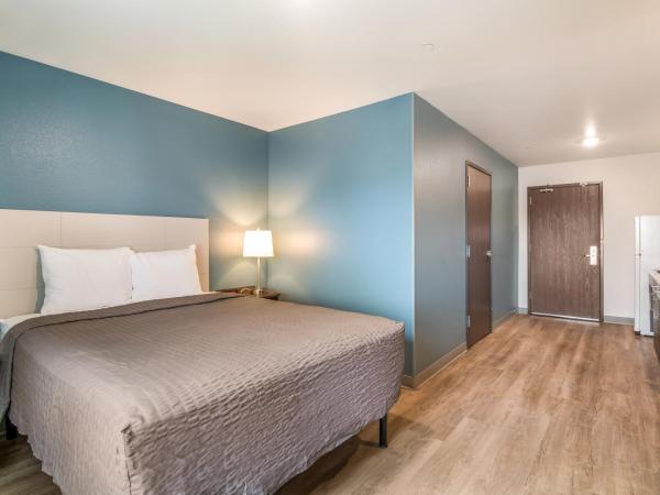 WoodSpring Suites Colorado Springs North - Air Force Academy : photo 9 de la chambre suite lit king-size avec canapé-lit - non-fumeurs