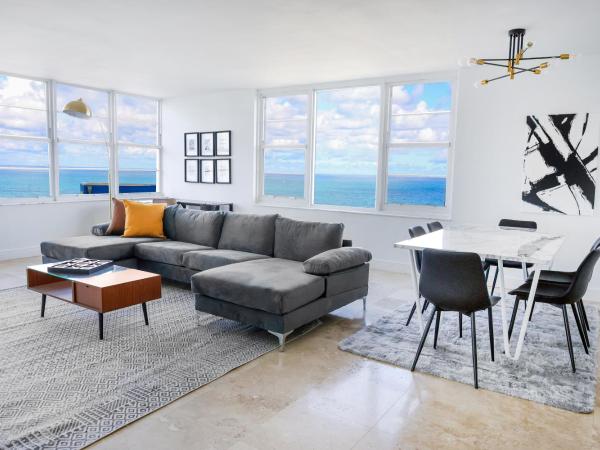 Seacoast Suites on Miami Beach : photo 9 de la chambre suite d'angle principale avec 2 chambres, 2 salles de bains et cuisine - vue sur océan