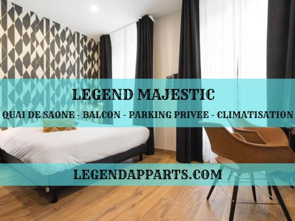 Legend Majestic - Parking Privé- Climatisation - Gare - Centre Ville : photo 1 de la chambre suite avec balcon
