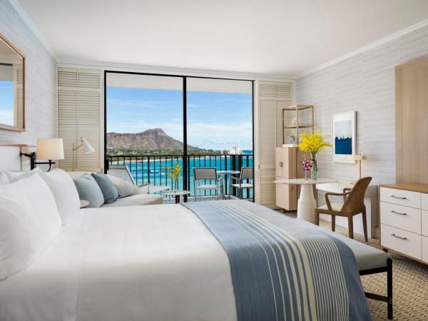 Halekulani : photo 2 de la chambre hébergement premier lit king-size diamond head - côté océan