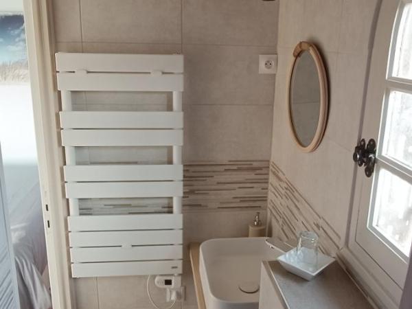 Le rêve bleu : photo 6 de la chambre chambre lit king-size - vue sur jardin