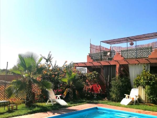 Riad Darga Rouge : photo 9 de la chambre studio - vue sur piscine