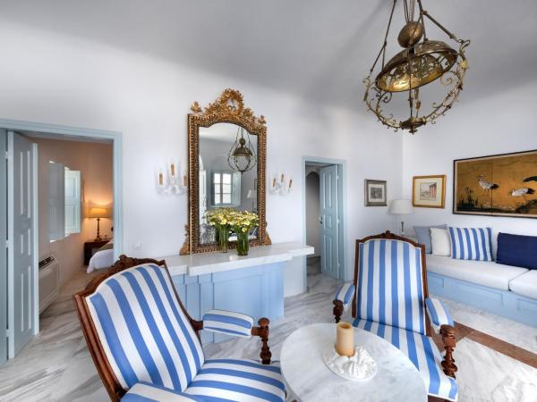 Aigialos Luxury Traditional Settlement : photo 5 de la chambre demeure de caractère avec vue sur coucher de soleil