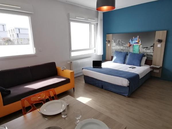 Appart-Hotel Mer & Golf City Ile de Nantes : photo 1 de la chambre studio confort