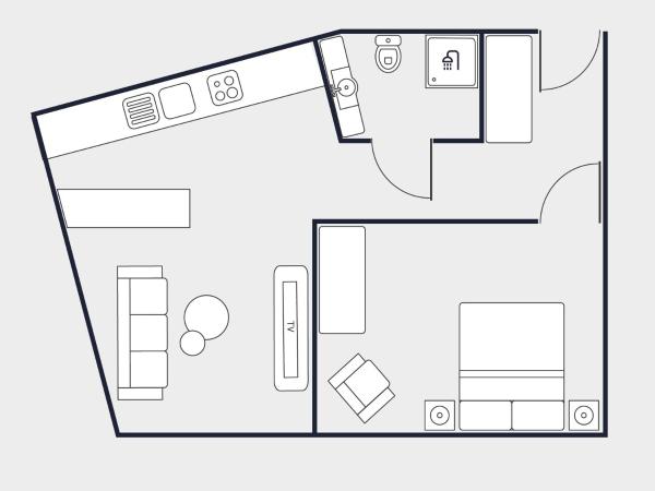 Old Town Vistula Premium Apartments : photo 4 de la chambre one-bedroom apartment - no. 36r