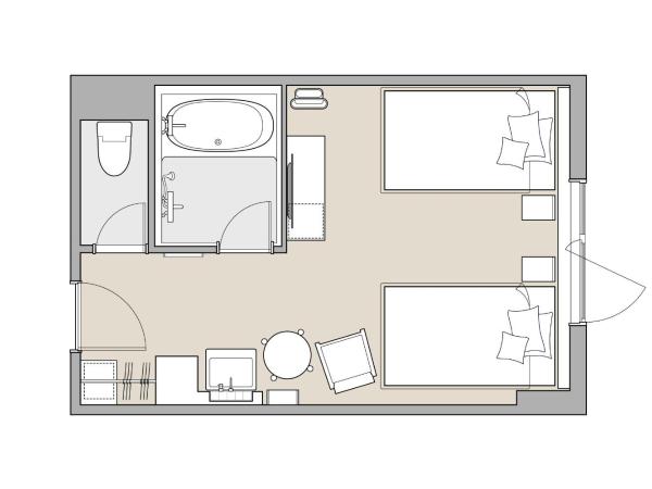 Hotel It Osaka Shinmachi : photo 7 de la chambre chambre lits jumeaux supérieure