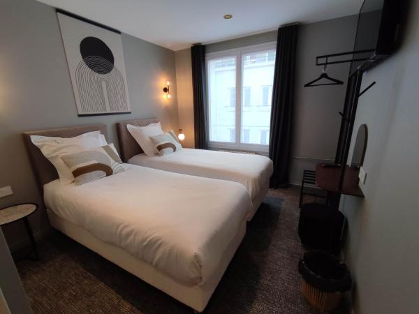 Hôtel Paulette Rouen Centre Cathédrale : photo 1 de la chambre chambre lits jumeaux