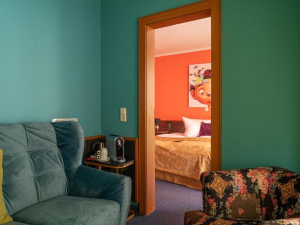 Boutique Hotel Rothenburger Hof : photo 2 de la chambre chambre double - vue sur jardin