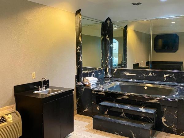 Island Suites Hobby Airport : photo 1 de la chambre suite lit king-size avec jacuzzi
