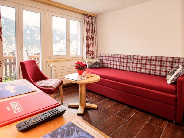 Hotel Caprice - Grindelwald : photo 6 de la chambre chambre double supérieure - vue sur l'eiger