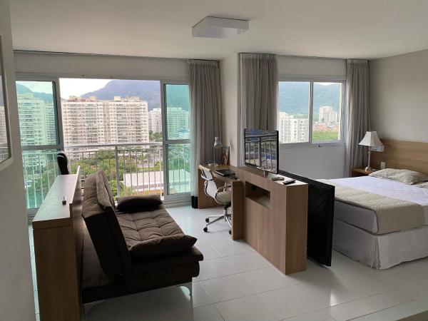 VERANO STAY BARRA ROCK IN RIO ATÉ 5 pessoas : photo 6 de la chambre appartement avec vue sur la montagne