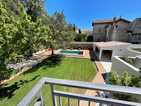 La Maison de l'Olivier : photo 4 de la chambre chambre double - vue sur piscine