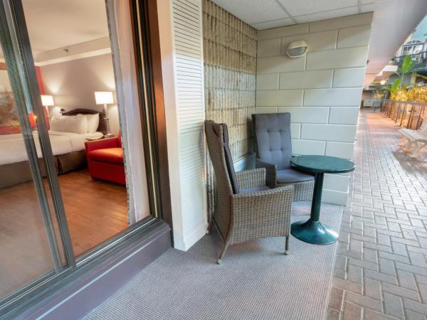 Hôtel Québec Inn : photo 3 de la chambre chambre lit queen-size traditionnelle avec terrasse intérieure côté jardin