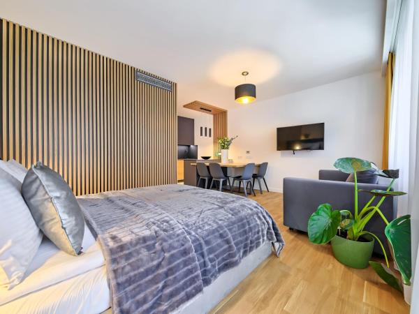 InPoint Apartments G15 near Old Town & Kazimierz : photo 3 de la chambre studio avec balcon 