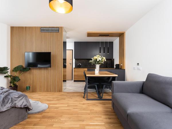 InPoint Apartments G15 near Old Town & Kazimierz : photo 2 de la chambre studio avec balcon 