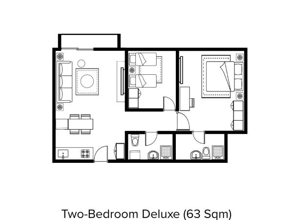 Citadines Sudirman Jakarta : photo 8 de la chambre logement 2 chambres deluxe