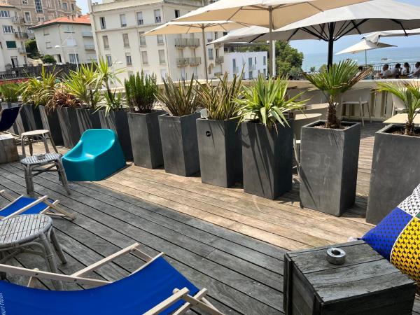 Hôtel Les Baigneuses de Biarritz : photo 2 de la chambre chambre double avec terrasse