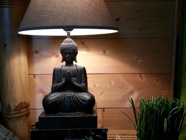 Aux murmures de la nature B&B : photo 5 de la chambre chambre double avec baignoire spa