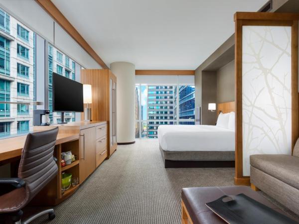 Hyatt Place Chicago/Downtown - The Loop : photo 6 de la chambre chambre d'angle lit king-size avec canapé-lit et vue