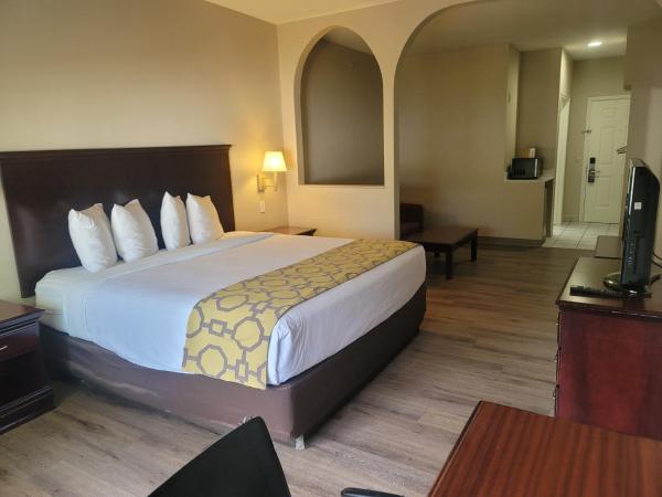 Baymont by Wyndham Houston Brookhollow : photo 3 de la chambre hébergement lit king-size - accessible aux personnes à mobilité réduite - baignoire avec barres d'appui - non-fumeurs