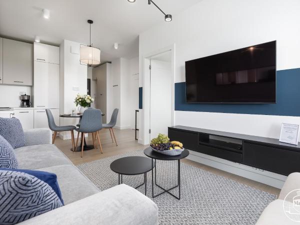 Polanki Aqua - Aquapark, Free Parking, Apartments M&M Kołobrzeg : photo 3 de la chambre apartment with balcony no pets