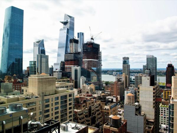 Holiday Inn New York City - Times Square, an IHG Hotel : photo 3 de la chambre chambre double avec 2 lits doubles - vue sur manhattan