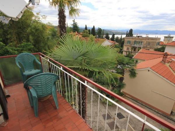 Rooms with a parking space Opatija - 7854 : photo 5 de la chambre chambre triple avec balcon - vue sur mer