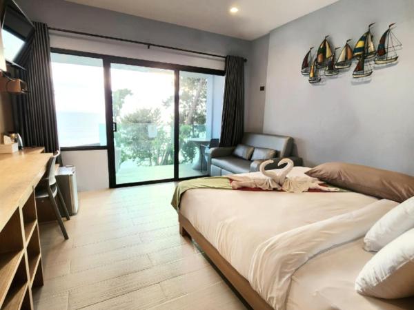 Cliff Lanta Suite-Koh Lanta Krabi : photo 5 de la chambre chambre lit king-size - vue sur mer